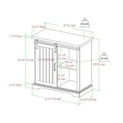 Tertia Grooved Sliding Barn Door Transitional Accent Cabinet - Saracina Home -Saracina Home Shop GUEST 00aea8cc 55a1 4244 853b 3616aab52ddb