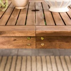 Acacia Wood Patio Simple Rectangle Dining Table - Saracina Home -Saracina Home Shop GUEST 0169a847 9bda 43b5 8a56 5785a6450bbb