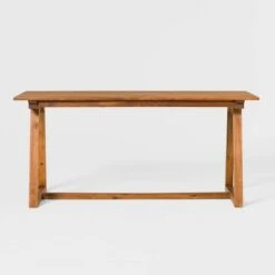 Saracina Home 66" Modern Slatted Rectangle Outdoor Dining Table With Trapezoid Legs 6 Saracina Home 66" Modern Slatted Rectangle Outdoor Dining Table With Trapezoid Legs -Saracina Home Shop GUEST 01755950 2a94 483d adc0 ed4ac6246b2c