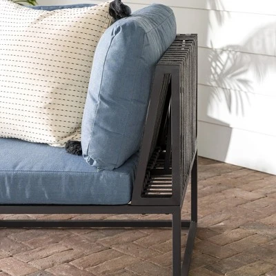 Outdoor Modern Modular Patio Corner Chair Blue - Saracina Home Outdoor Modern Modular Patio Corner Chair Blue - Saracina Home -Saracina Home Shop GUEST 01803e70 39c7 446a afd7 2c1632e80fd9