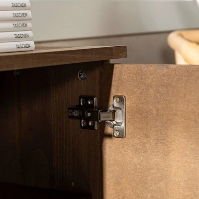 58" Modern Boho Solid Pine Wood Closed Storage Sideboard Brown - Saracina Home 58" Modern Boho Solid Pine Wood Closed Storage Sideboard Brown - Saracina Home -Saracina Home Shop GUEST 025a4b7b 223f 4cc7 b935 d1178e47d623