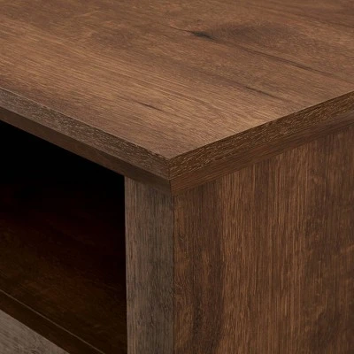 Avalene Rustic Farmhouse Corner TV Stand for TVs up to 50" Natural Walnut - Saracina Home Avalene Rustic Farmhouse Corner TV Stand For TVs Up To 50" Natural Walnut - Saracina Home -Saracina Home Shop GUEST 05c663c5 54f4 4551 90d0 0a88cef3d033