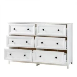 Classic 6 Drawer Groove Dresser White - Saracina Home -Saracina Home Shop GUEST 0671f985 5091 4b72 b5a1 5fe8b5dea36d