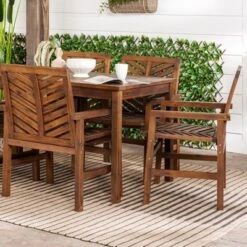 7pc Slatted Chevron Acacia Patio Dining Set - Saracina Home 6 7pc Slatted Chevron Acacia Patio Dining Set - Saracina Home -Saracina Home Shop GUEST 0739b11c 311d 443b 9be9 5f58fdbea9ef