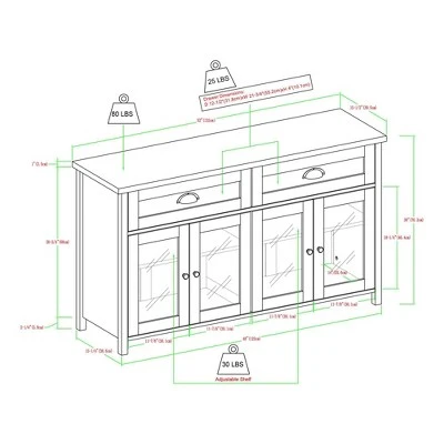 Millia Transitional Farmhouse 4 Door Sideboard with Glass Panels - Saracina Home Millia Transitional Farmhouse 4 Door Sideboard With Glass Panels - Saracina Home -Saracina Home Shop GUEST 089f76c2 e2b0 44aa acf3 8bda9545976f