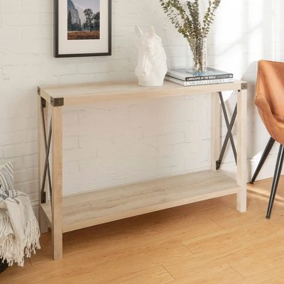 Sophie Rustic Industrial X Frame Entry Table - Saracina Home Sophie Rustic Industrial X Frame Entry Table - Saracina Home -Saracina Home Shop GUEST 0956a3b1 8f05 40d8 a646 72a6cd2af587