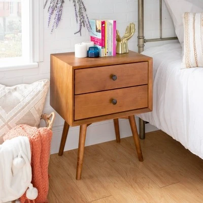 Greenberg 2 Drawer Mid-Century Modern Solid Wood Nightstand - Saracina Home Greenberg 2 Drawer Mid-Century Modern Solid Wood Nightstand - Saracina Home -Saracina Home Shop GUEST 0ab00fce 2d06 4b50 ab37 32e2ce51576f