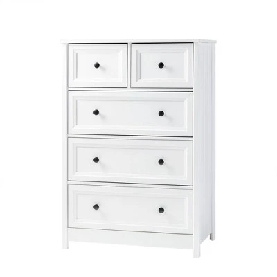 Farmhouse 5 Drawer Grooved Tall Storage Dresser White - Saracina Home Farmhouse 5 Drawer Grooved Tall Storage Dresser White - Saracina Home -Saracina Home Shop GUEST 0b48f0f1 cf3b 47d7 a233 d6b779cc8029