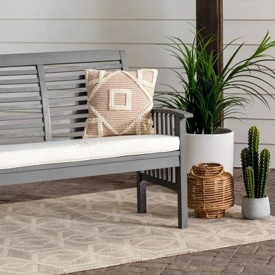 Ravenscroft Modern Boho Acacia Wood Slatted Outdoor Loveseat with Cushion - Saracina Home Ravenscroft Modern Boho Acacia Wood Slatted Outdoor Loveseat With Cushion - Saracina Home -Saracina Home Shop GUEST 0bef4255 566e 41f5 a99c 7414e63a87f4