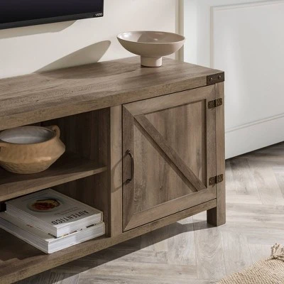 Modern Industrial Barn Door TV Stand for TVs up to 80" - Saracina Home Modern Industrial Barn Door TV Stand For TVs Up To 80" - Saracina Home -Saracina Home Shop GUEST 0c64c0b2 bc4a 4974 8a53 fd86aa5811eb