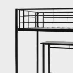 Twin Analise Metal Low Loft Bed With Desk And Storage Black - Saracina Home -Saracina Home Shop GUEST 0c84b46d 2c9c 4f4a b05a 925408f4ae67