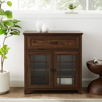 Transitional 2 Door Window Pane Accent Cabinet Dark Walnut - Saracina Home Transitional 2 Door Window Pane Accent Cabinet Dark Walnut - Saracina Home -Saracina Home Shop GUEST 0eaa29e3 9daf 4432 97b7 320fedd67dc7