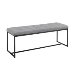 48" Upholstered Bench With Metal Base - Saracina Home -Saracina Home Shop GUEST 0ecb7066 929d 49ba a656 0e82214b60dd