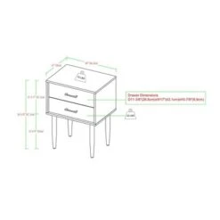 Ora Mid-Century Modern 2 Drawer Nightstand - Saracina Home -Saracina Home Shop GUEST 0f2c4eed c328 4dce a1f5 9d198fc17d54