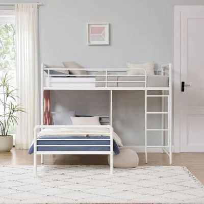 Twin Modern Cut-Out L-Shaped Metal Bunk Bed - Saracina Home Twin Modern Cut-Out L-Shaped Metal Bunk Bed - Saracina Home -Saracina Home Shop GUEST 0f979b18 0a7c 4d15 a9ac 429d3dbcc9f7