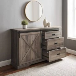 Orson Transitional Sliding X Barn Door Sideboard With 3 Drawers - Saracina Home 5 Orson Transitional Sliding X Barn Door Sideboard With 3 Drawers - Saracina Home -Saracina Home Shop GUEST 107ecdb0 0244 4ca6 9c11 ab3f02058508