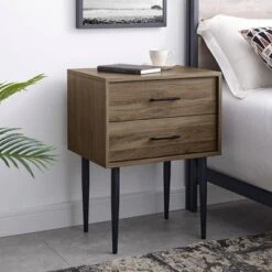 Ora Mid-Century Modern 2 Drawer Nightstand - Saracina Home -Saracina Home Shop GUEST 115b5d28 bff2 432a 873d c9ae704d93cf