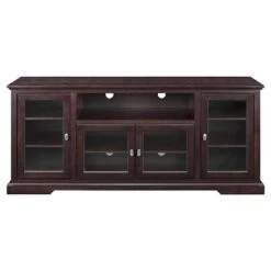 Glass Door Traditional Highboy TV Stand For TVs Up To 80" - Saracina Home -Saracina Home Shop GUEST 138a4afd 6b26 41d5 8ead 14d2880cd268