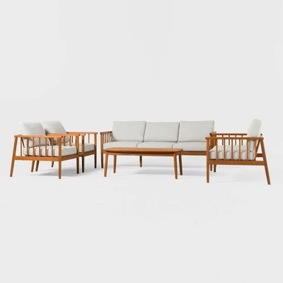 5pc Modern Boho Outdoor Eucalyptus Spindle Chat Set - Saracina Home 5pc Modern Boho Outdoor Eucalyptus Spindle Chat Set - Saracina Home -Saracina Home Shop GUEST 152710cd 7e6f 4241 a01d 9f0fad08c2ba