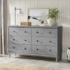Stiva Classic Mid-Century Modern Horizontal 6 Drawer Dresser - Saracina Home -Saracina Home Shop GUEST 1552172c 8955 45f1 8875 f64c868752ab