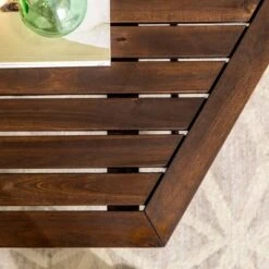 Saybrook Modern Metal And Wood Patio Hexagon Coffee Table - Dark Brown - Saracina Home -Saracina Home Shop GUEST 1575244a 2b24 47f2 aec6 97e7b0aa7cc9