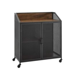 Urban Industrial Metal Mesh Bar Cart With Wheels - Saracina Home 10 Urban Industrial Metal Mesh Bar Cart With Wheels - Saracina Home -Saracina Home Shop GUEST 1693720a 5786 48d6 a0b4 cb525df83ab4