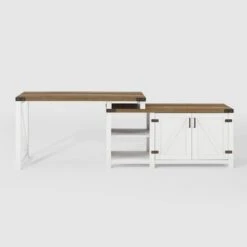 Farmhouse Rustic L Shaped Desk With Storage - Saracina Home -Saracina Home Shop GUEST 186f8f41 00fb 46ba 88b0 d09ffc838848