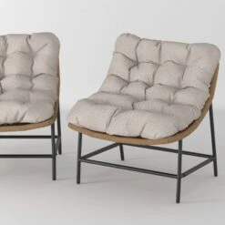 2pk Papasan Scoop Outdoor Patio Chair - Natural - Saracina Home -Saracina Home Shop GUEST 18ea1553 1254 4430 a073 0b220be60076