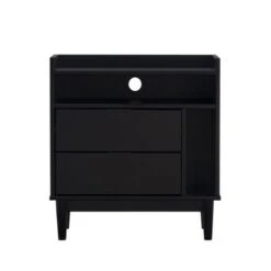 Mid-Century Modern Solid Wood 2 Drawer Nightstand - Saracina Home -Saracina Home Shop GUEST 1982863b 4c3c 4b72 84f5 197ae0e5e801