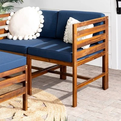 3pc Modular Acacia Wood Patio Chat Set with Cushions - Saracina Home 3pc Modular Acacia Wood Patio Chat Set With Cushions - Saracina Home -Saracina Home Shop GUEST 1a5bb53a 58b4 4f1d b498 ce2291ee09be
