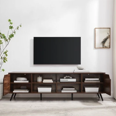 Mid-Century Modern Wide Storage TV Stand for TVs up to 80" - Saracina Home Mid-Century Modern Wide Storage TV Stand For TVs Up To 80" - Saracina Home -Saracina Home Shop GUEST 1c027cdb eb1c 4b90 af86 77fb50b19b2c