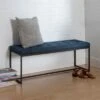 48" Upholstered Bench With Metal Base - Saracina Home -Saracina Home Shop GUEST 1cac64df 0903 48dd 9951 ae53521d4c5f