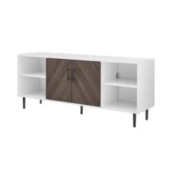 Angelo Modern 2 Door Bookmatch TV Stand For TVs Up To 65" Ash Brown/White - Saracina Home 6 Angelo Modern 2 Door Bookmatch TV Stand For TVs Up To 65" Ash Brown/White - Saracina Home -Saracina Home Shop GUEST 1eb81ab5 8b87 45cc a487 70a62c21b47f