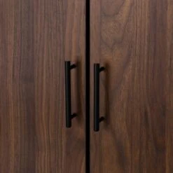 Contemporary Corner TV Stand For TVs Up To 55" Dark Walnut - Saracina Home -Saracina Home Shop GUEST 1ec56df0 20fc 43f2 b8e3 d431f8a5dafa