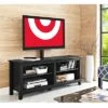 Farmhouse 4 Cubby Wood Open Storage With Mount TV Stand For TVs Up To 65" - Saracina Home -Saracina Home Shop GUEST 20b8342f 3ca8 45f9 a7b3 b6e0360f2e2e
