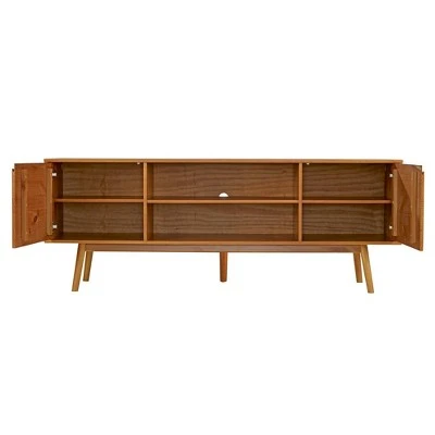 Solid Wood Mid-Century Modern TV Stand for TVs up to 80" - Saracina Home Solid Wood Mid-Century Modern TV Stand For TVs Up To 80" - Saracina Home -Saracina Home Shop GUEST 21c882f2 4627 4d0e a364 30f5fcdcd258