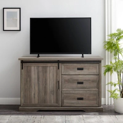 Orson Farmhouse Sliding Grooved Door Sideboard with 3 Drawers Gray Wash - Saracina Home Orson Farmhouse Sliding Grooved Door Sideboard With 3 Drawers Gray Wash - Saracina Home -Saracina Home Shop GUEST 2254278b 7ce9 40e1 a34c fc80cf64615d