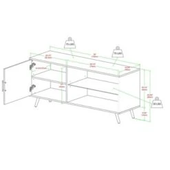 Single Door Mid-Century Modern TV Stand For TVs Up To 58" Dark Walnut - Saracina Home 5 Single Door Mid-Century Modern TV Stand For TVs Up To 58" Dark Walnut - Saracina Home -Saracina Home Shop GUEST 23700859 bfa0 457d b9eb 9dd68744bb3b