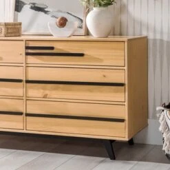 Modern 6 Drawer Double Dresser With Long Handles - Saracina Home 14 Modern 6 Drawer Double Dresser With Long Handles - Saracina Home -Saracina Home Shop GUEST 2398d437 3c82 46a2 a321 290def367454