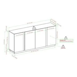 Contemporary Storage With 4 Doors Sideboard - Saracina Home -Saracina Home Shop GUEST 2474f5c0 1422 465b b5e7 c66bcbaff085