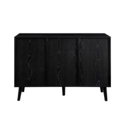 Modern Boho Wood And Rattan Storage Sideboard Black - Saracina Home -Saracina Home Shop GUEST 27ea3fe8 e39d 4efa 8ac3 c992a54a3760