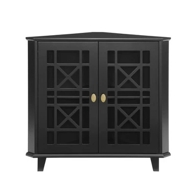 2 Door Corner Accent Cabinet with Fretwork Doors - Saracina Home 2 Door Corner Accent Cabinet With Fretwork Doors - Saracina Home -Saracina Home Shop GUEST 28fe5556 fd13 4741 9522 8e0abe2af5bd