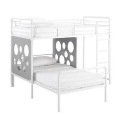 Twin Modern Cut-Out L-Shaped Metal Bunk Bed - Saracina Home 8 Twin Modern Cut-Out L-Shaped Metal Bunk Bed - Saracina Home -Saracina Home Shop GUEST 29da9719 a212 4480 8ec6 616d91a4d93b