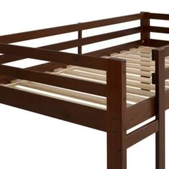 Twin Indy Solid Wood Low Loft Bed Walnut - Saracina Home -Saracina Home Shop GUEST 29de6faa b453 41c2 b576 d208d26759fd