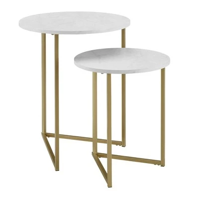2pc Glam V Leg Nesting Side Tables - Saracina Home 2pc Glam V Leg Nesting Side Tables - Saracina Home -Saracina Home Shop GUEST 2c0b8908 ba78 43e9 b7db 4d8d98faddaa