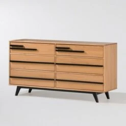 Modern 6 Drawer Double Dresser With Long Handles - Saracina Home 8 Modern 6 Drawer Double Dresser With Long Handles - Saracina Home -Saracina Home Shop GUEST 2c694bce 393f 4fa1 b755 97ada237d15a