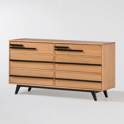 Modern 6 Drawer Double Dresser with Long Handles - Saracina Home Modern 6 Drawer Double Dresser With Long Handles - Saracina Home -Saracina Home Shop GUEST 2c694bce 393f 4fa1 b755 97ada237d15a