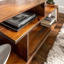 Rustic Modern Solid Wood TV Stand For TVs Up To 50" Amber - Saracina Home -Saracina Home Shop GUEST 2ce444ca fd8a 4490 9c32 7b50cb90b894