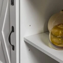 Transitional Sliding Barndoor Highboy TV Stand For TVs Up To 58" - Saracina Home -Saracina Home Shop GUEST 2ec80a84 9305 4427 a645 b2081089efba