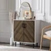 Angelo Modern Bookmatch Accent Cabinet - Saracina Home
